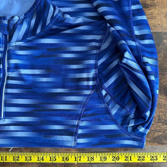 Energy Zone Sweatshirt Jacket XL Blue Quarter Zip Fleece Lined Active Lounge EUC - Picture 3 of 7